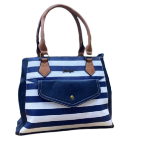 Cotton On Stripey Handbag with Flap
