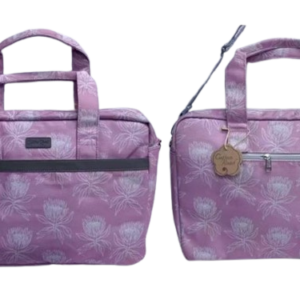 Cotton On Laptop Large Bag Pink & White Proteas