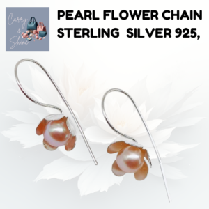 Pearl Flower Chain Earring