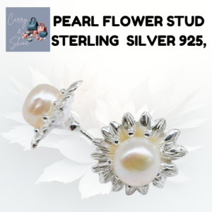 Pearl Flower Stud Earring